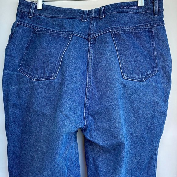 GLORIA VANDERBILT Mom Jeans Size 38 High Waist 38"W 28”I Medium Wash Vtg 80s 90s - Picture 11 of 12